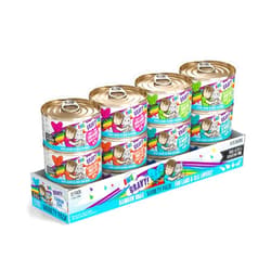 Weruva B.F.F. OMG - Best Feline Friend Oh My Gravy!, Variety Pack, Rainbow Road, Wet Cat Food by, 2.8oz Can (Pack of 12)