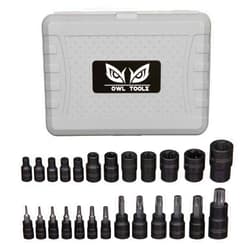 Owl Tools Torx Bit Socket Set (25 Piece Set - Torx and External Socket Set) 1/4