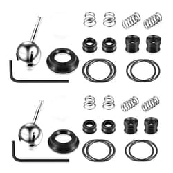Enhon Kitchen Faucet Cartridge Repair Kit, Compatible with Delta/peerless Faucet 86970 Single Handle #70 Ball Valves and Lever Handles, Fix Dripping Faucets, Stainless Steel (4 Packs)