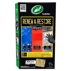 Turtle Wax 54349 Renew and Restore Wipes, Car Paint Scratch Removal, Works on Water Spots, Headlight Oxidation, Glass, Metal and More, Pack of 8 Wipes