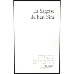 ANONYME,Charles Mopsik La sagesse de Ben Sira