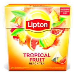 Lipton Tropical Fruit Black Tea 20 Pyramid Tea Bags