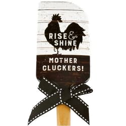 Primitives by Kathy double-sided silicone novelty cooking spatula farm Inspired Rise & Shine Mother Cluckers!