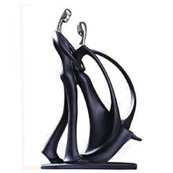 ZHUZE Quality Resin Tabletop Art Ornaments, Exquisite Handicraft Modern Simple Style Art Sculpture, Display Ornaments for Living Room, Bedroom, Office Desktop, Cabinets, Home Decor (A5)
