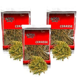 Angel Brand Dried Cerasse Leaves 0.25 0z Pouch Pack of 3 - Organic Melon Bitter Leaf Spice Derived from Melon Plant - Provides Health Benefits - Offers Slightly Bitter & Robust Flavor
