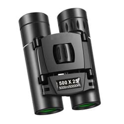 Generic 500x25 HD Powerful Binoculars 5000M Long Range Folding Mini Telescope Professional Hunting Telescope Zoom Military HD BAK4 FMC Optics for Hunting Sports Outdoor Camping Travel Outdoor Gifts