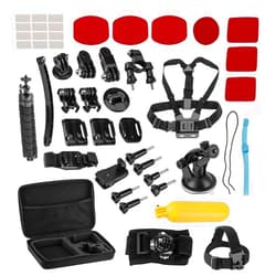 Froggi Extreme Sports Action Camera Accessory Kit - 47 Essential Pieces for GoPro -Style Adventures, for HERO9, HERO10, HERO11, HERO12