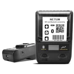 NETUM Label Maker - Bluetooth Thermal Label Printer Portable Barcode Printer Apply to Clothing, Jewelry, Retail, Mailing, Barcode, Compatible for Android & iOS System