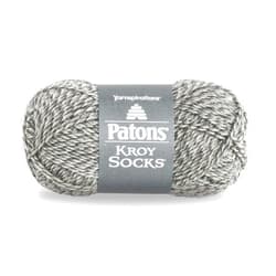 Patons Spinrite Yarns Patons Kroy Socks, 1.75 Ounce, Grey Marl