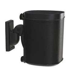 Sanus Wireless Speaker Wall Mount for Sonos ONE - Tool Free Tilt & Swivel Adjustments For Best Audio - Single (black) - WSWM21-B1