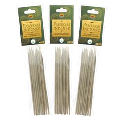 Dhupa - Patchouli 100% Natural & Organic Resin Rolled Incense Sticks (10 Sticks in a Pack) - Set of 3 Packs