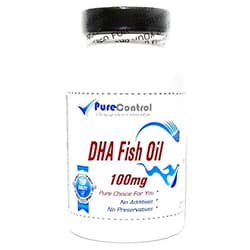 PureControl Supplements DHA Fish Oil (Emulsified Dry) 100mg // 100 Capsules // Pure // by PureControl Supplements