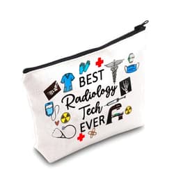 TSOTMO Radiologic Technologists Zipper Pouch X-Ray Tech Diagnostic Gift Radiologist Radiology Makeup Bag Best Radiology Tech Ever Gift For Nurse Doctor (BEST Radiology)
