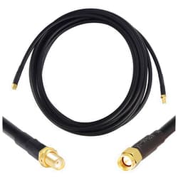GEMEK 15ft SMA Male to SMA Female Pure Copper Cable, Low Loss S-MR240 Extension Coaxial - Antenna Lead Extender for 3G 4G 5G 6G LTE ADS-B Ham GPS WiFi RF Radio Use (50 Ohm Not for TV)