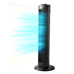 PELONIS 30 Inch Oscillating Tower Fan with 3 Speed Settings and Auto-off Timer, Standing Fan PFT28A2BBB, Black, medium
