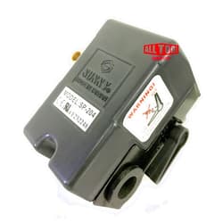 All Tool Depot Heavy Duty Air Pressure Switch Sunny H4, 4 port, 140-175 PSI, 25 Amp, Auto/Off Cut-Out Lever