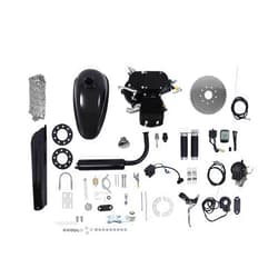 Knwigoe 80cc Bicycle Engine Kit 2 Stroke Motorized Bike Kit Petrol Bikes Motor with Digital Computer for 26-28