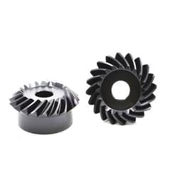VORNEL Pinion Spiral 2pcs 1:1 Spiral Bevel Gear 1 Module 20T 30T Helical Bevel Gear 6mm 8mm 10mm 12mm Hole Diameter Carbon Steel DIY Gears Miter Worm (Color : 20 Teeth, Size : 6mm bore)