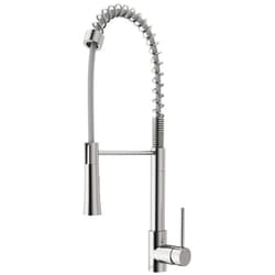 VIGO Laurelton 22'' H Single Handle Pull-Down Sprayer Kitchen Faucet in Stainless Steel-VG02032ST