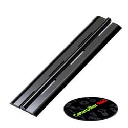 Caterpillar Red 4 x 200mm Black Acrylic Hinges. No glue required, Self Adhesive. Black Plastic Acrylic, (7 7/8 in) -4 Pack-