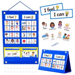 Kasfalci Feelings Chart, Social Emotional Learning Activities,Autism Learning Materials, ADHD Tools,Behavior Management,Anger Management Toys,Calm Down Corner Supplies for Classroom Daycare & Home