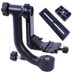 Movo GH700 MKII Professional Gimbal DSLR Tripod Head with Long and Short Arca-Swiss Quick-Release Plates - for Outdoor Bird/Wildlife Photography