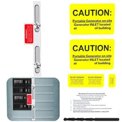 XMK Generator Interlock Kit Compatible with Eaton Cutler Hammer BR Series 100 and 125 amp Panels with Adjacent Main and Branch Breakers, Generator Horizontal Electrical Interlock Kit