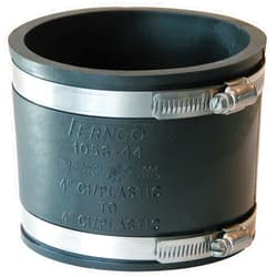 Fernco 1056-44 Flexible Pipe Coupling 4” CI/Plastic/Steel to 4” CI/Plastic/Steel