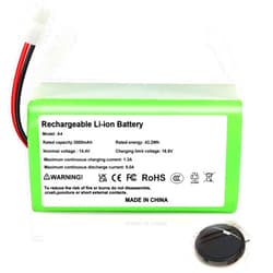 Xpopox Replacement Battery for ILIFE A4, A4s, A4s Pro, A6, A7, A9, V7, V7s, V7s Plus Robot Vacuum Cleaners,14.4V 3000mAh Li-ion Battery
