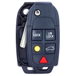 Beefunny Replacement Folding Remote Key Case Fob 5 Button for Volvo XC70 XC90 2003-2014 (1)