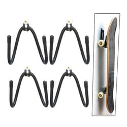 YYST Skateboard Wall Mount Wall Hanger Rack Storage Display - W/Hardware - No Board Included - W Style - 4/PK