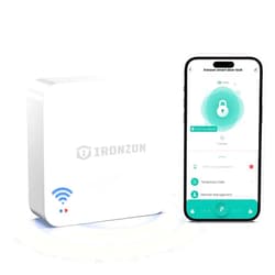 IRONZON Tuya Gateway for Smart Door Lock -Remotely Control Smart Fingerprint Door Lock via Tuya App-Gateway Smart Hub Compatible