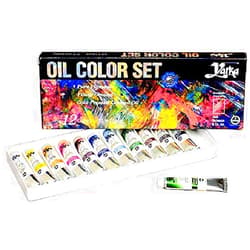 Yarka 33514 Non-Toxic Oil Color Set, 0.25 oz. Tube, Assorted Color (Pack of 12)