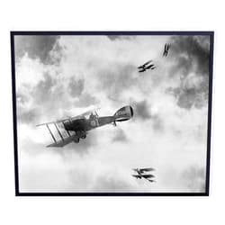 YELLOWBIRD ART & DESIGN WW1 Airplane - Aviation Gifts - US Air Force - Veteran Gifts - World War 1 Planes - Vintage Pictures - Historic Photos - Patriotic Wall Art Decor - Room Decorations for Living Room, Office, Man Cave