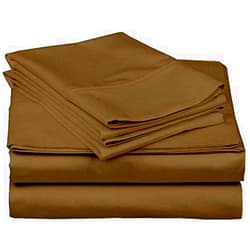 DreamLinen California King Sheets, Taupe 100% Cotton 4-Piece Bed Sheet Set Cotton 400 TC Comes with 15 inches deep Pocket Fitted Sheet Ultra Soft, Premium Quality Luxury Cotton Sheets ONLY! On Amazon