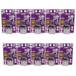 DWEII 10-Pack Type-C QC AFC PD2.0 PD3.0 to DC Spoof Scam Fast Charge Trigger Polling Detector USB-PD Notebook Power Supply Change Board Module