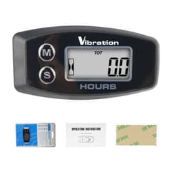 NInE-ROnG Digital Hour Meter,Vibration Activation,Maintenance Reminder,Resettable Job Timer,User Lock,for Generator Marine ATV Lawn Mower Motor and Equipment That Vibrates at Work
