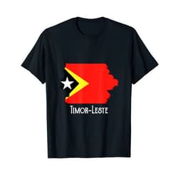 Wear Your Heritage - Flag Designs 4 Every Nation Flag Inspired Design - Wear Your Timorese Pride! T-Shirt