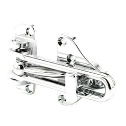 Defender Security Prime-Line U 11318 Swing Bar Door Guard With High Security Auxiliary Lock, Chrome Finish (Single Pack)