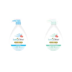 Baby Dove Sensitive Skin Care Baby Wash Rich & Fragrance Free Moisture For Baby Bath Time Tear-Free Hypoallergenic 34 oz (2 Pack)