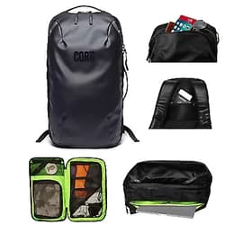 COR Surf | The Island Hopper Backpack | The Ultimate Travel Pack (28L, Black) 28L Black