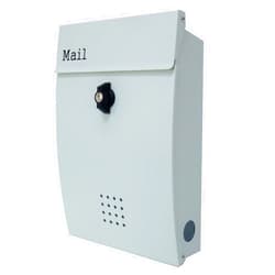 IHome Mailbox Mail Nordic modandezainme-rubokkusu Wall Steel White White Post pm133t