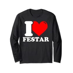 I heart festar first name I love festar given name Long Sleeve T-Shirt