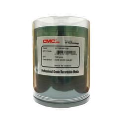 CMC Pro - Powered by TY Technology 80 Minute/700mb White inkjet CD-R in Cake Box - 100 Count