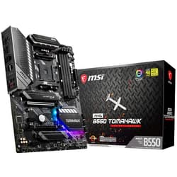 MSI MAG B550 TOMAHAWK Gaming Motherboard (AMD AM4, DDR4, PCIe 4.0, SATA 6Gb/s, M.2, USB 3.2 Gen 2, HDMI/DP, ATX, AMD Ryzen 5000 Series processors)