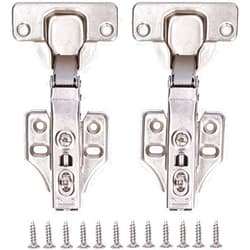 BEKORE Kitchen Doors Cabinet Hinges,Cupboard Door Clip-on,Door Hinges, Easy Install Cabinet Door Hinge 2 Set Hardware Accessories Wardrobe Hinges for Hotel for Home