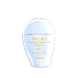 Shiseido Ultimate Sun Protector Lotion Mineral SPF 60+ - Sheer, Broad-Spectrum Sunscreen for Face & Body - Visibly Improves Fine Lines, Smoothness & Skin Tone - Fragrance Free, All Skin Types