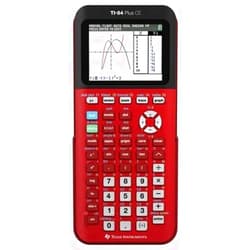 Texas Instruments 84 Plus CE Graphing Calculator - Red