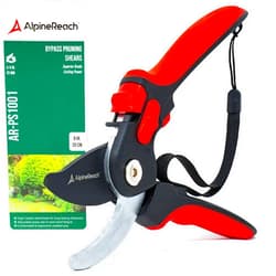 AlpineReach Bypass Pruning Shears for Gardening, Sharp Ergonomic Pruners, Heavy Duty High Carbon Steel Blade Plant Cutting Clippers, Adjustable Soft Handle for Small & Large Hands, Secateurs, Gift