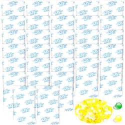 Nuanchu 30 Pcs 100 Gram Silica Gel Packs Food Grade Moisture Absorbers Silica Gel Desiccant Packets with Color Indicating, Rechargeable Silica Gel Packets for Moisture Storage Control